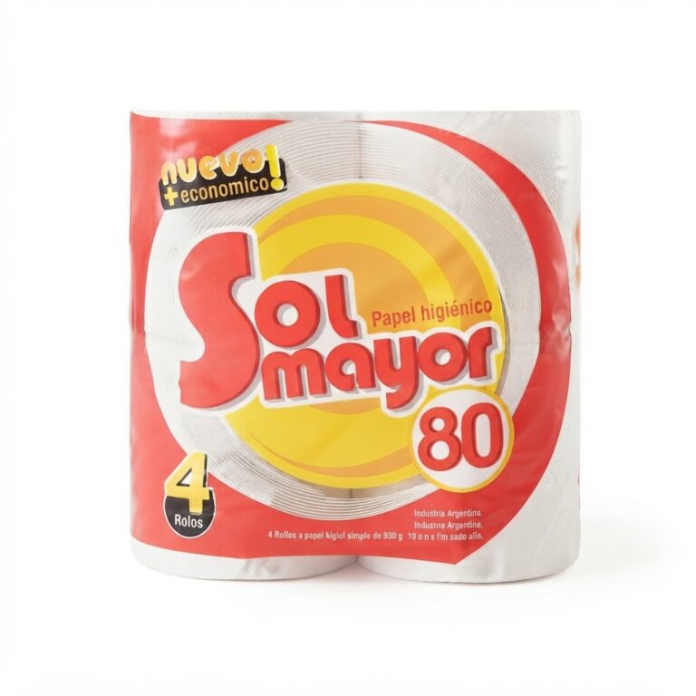 PAPEL HIGIENICO SOL MAYOR  4 X 80 mtrs     PACK X 10 u