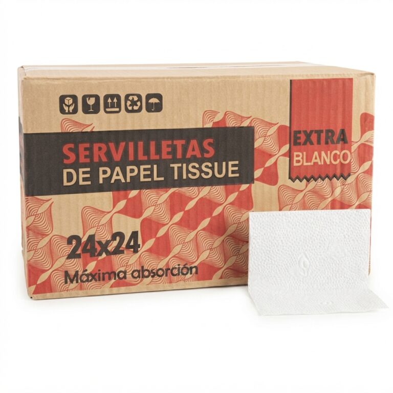 SERVILLETAS 24 X 24 CM EXTRA BLANCA     CAJA X 900 u