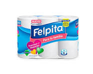 PAPEL HIGIENICO FELPITA 6X30 mtrs      PACK X 10