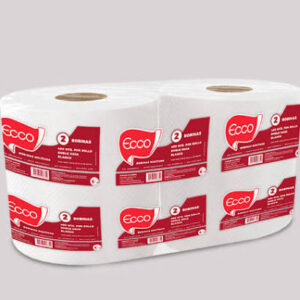 BOBINA MULTIUSO ECCO  DOBLE HOJA BCA 25 CM X 400 mtrs        PACK  X 2 u